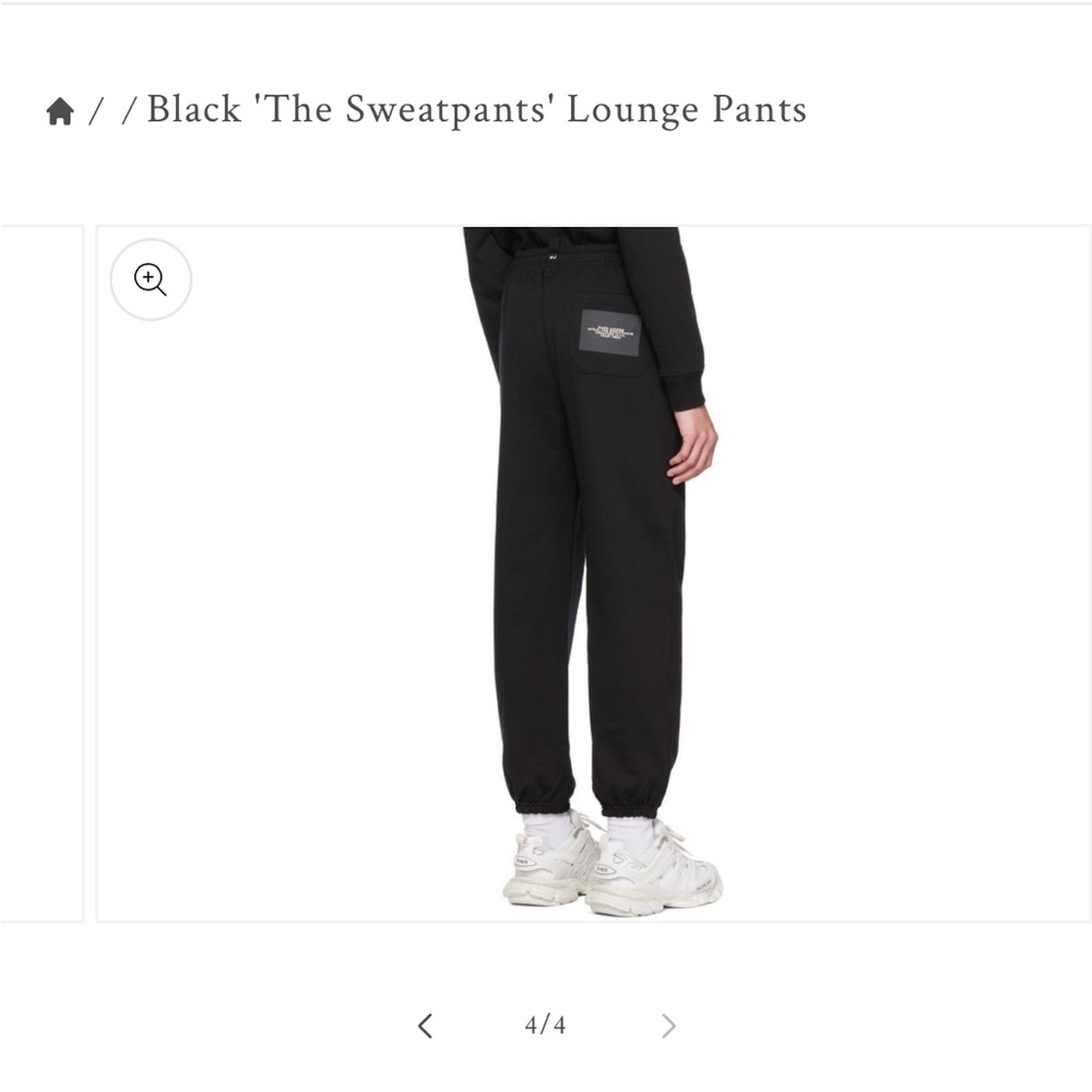 Marc Jacobs Ladies Classic Black Logo “The Sweatpants” Joggers/Lounge Pants-S